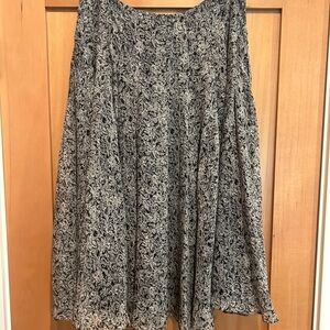 Jones New York Silk Midi Skirt